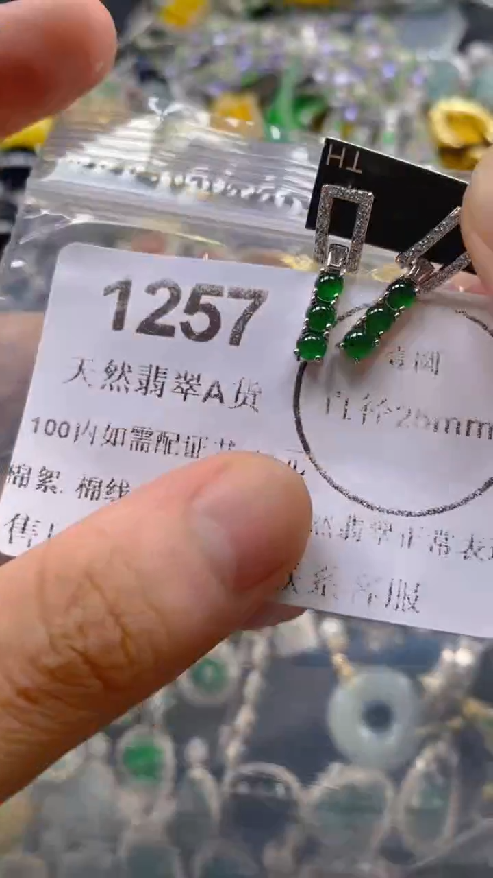 翡翠未镶嵌吊坠(不含链)1257.。。。。。