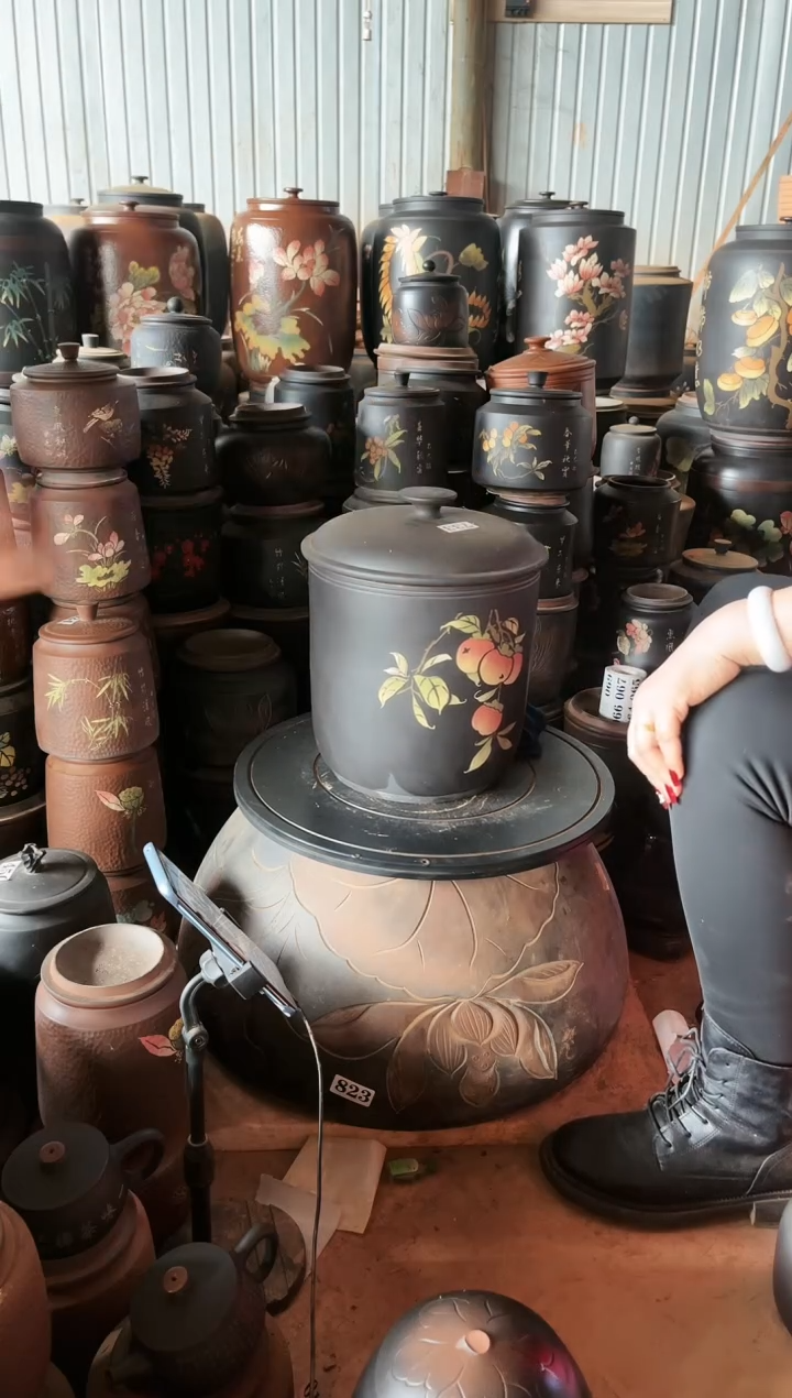 【闪购商品】壶瑕疵 七饼 彩填    外地裂 733