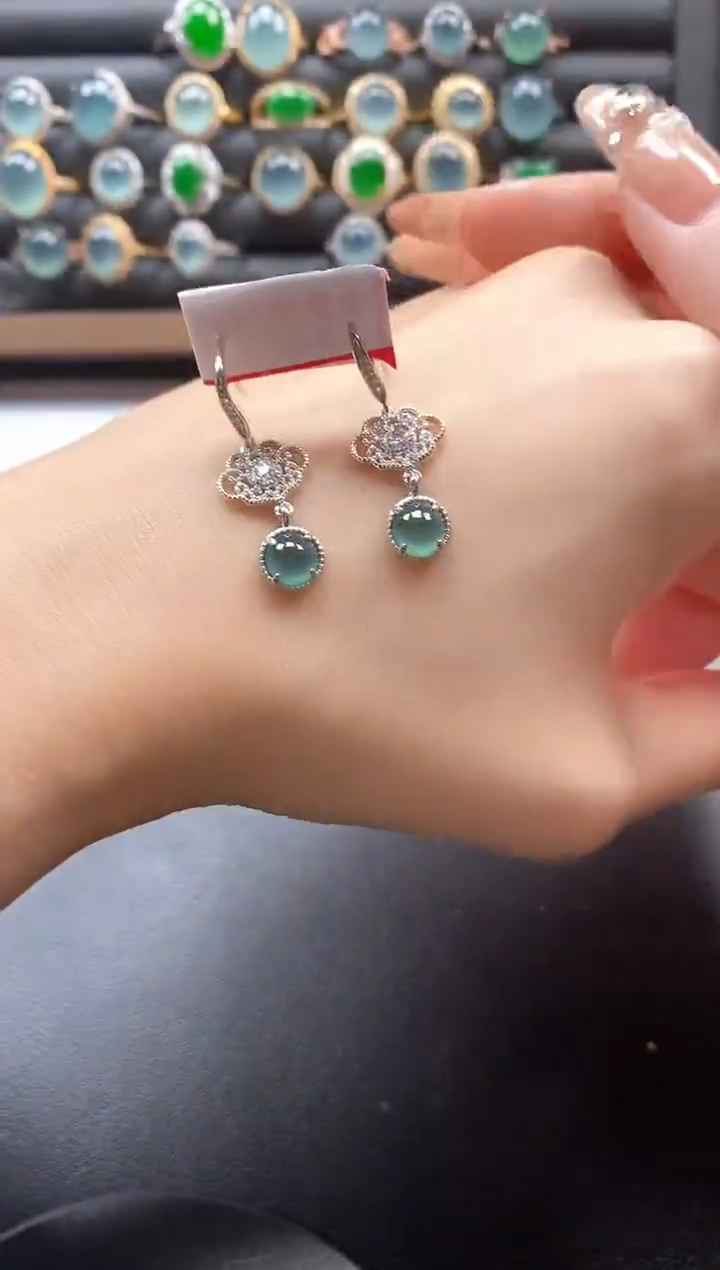 银S925镶嵌戒指翡翠51151