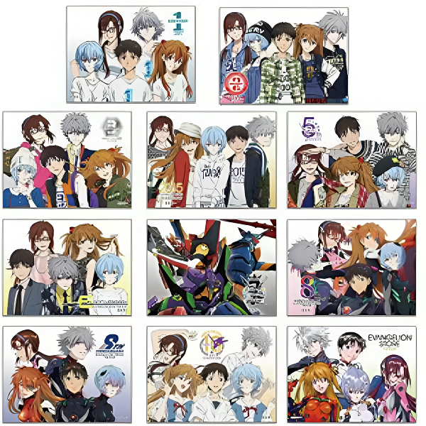 EVA・日谷正版・10周年纪念・冰箱贴・新世纪福音战士收藏周边卡片