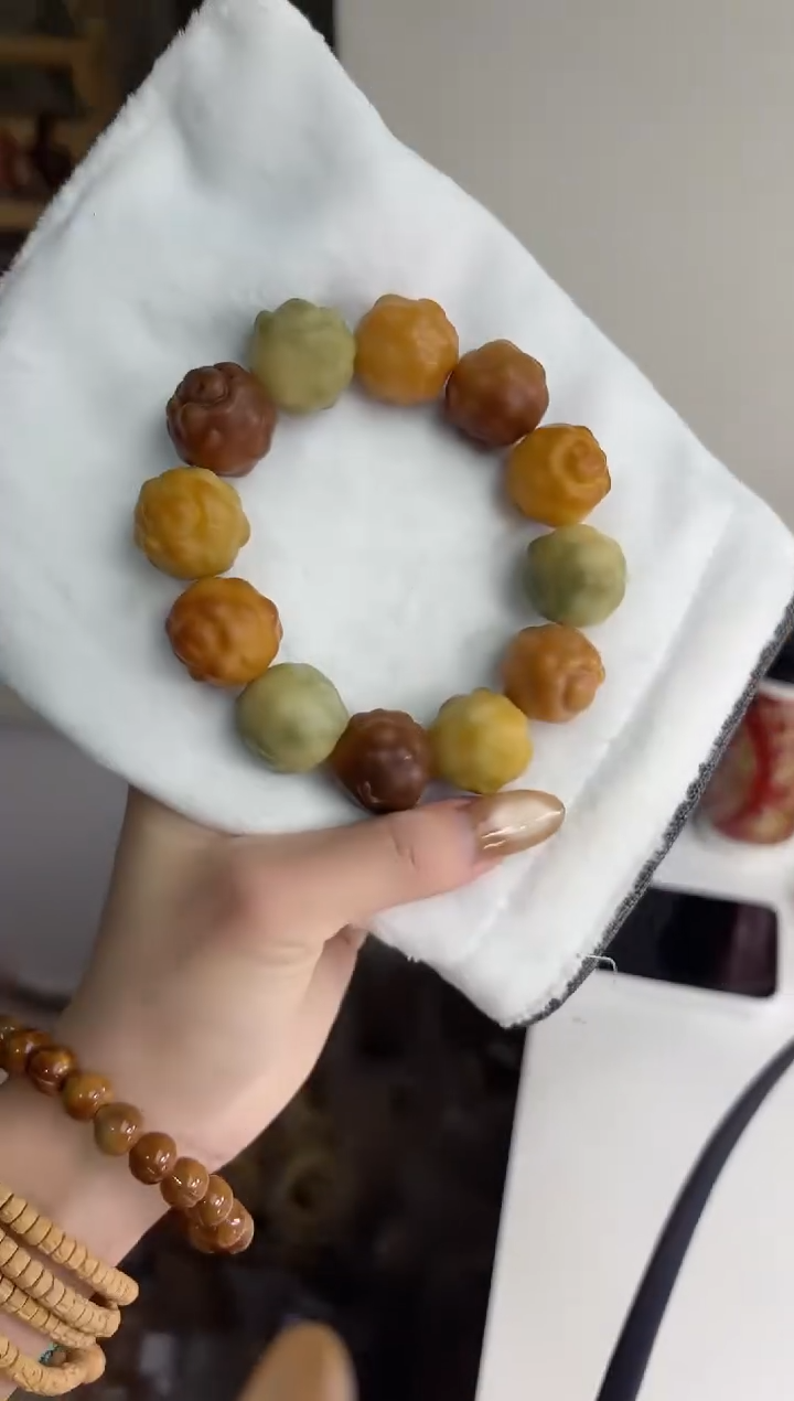 手串菩提根/象牙果沐f14干磨羊咩咩21mm手串