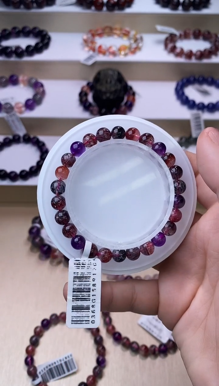 【闪购商品】水晶手链未镶嵌黑加仑超七7m+