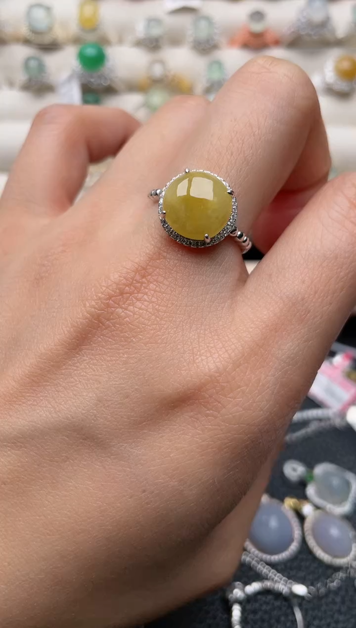 【闪购商品】翡翠戒指银S925镶嵌1111111111  14