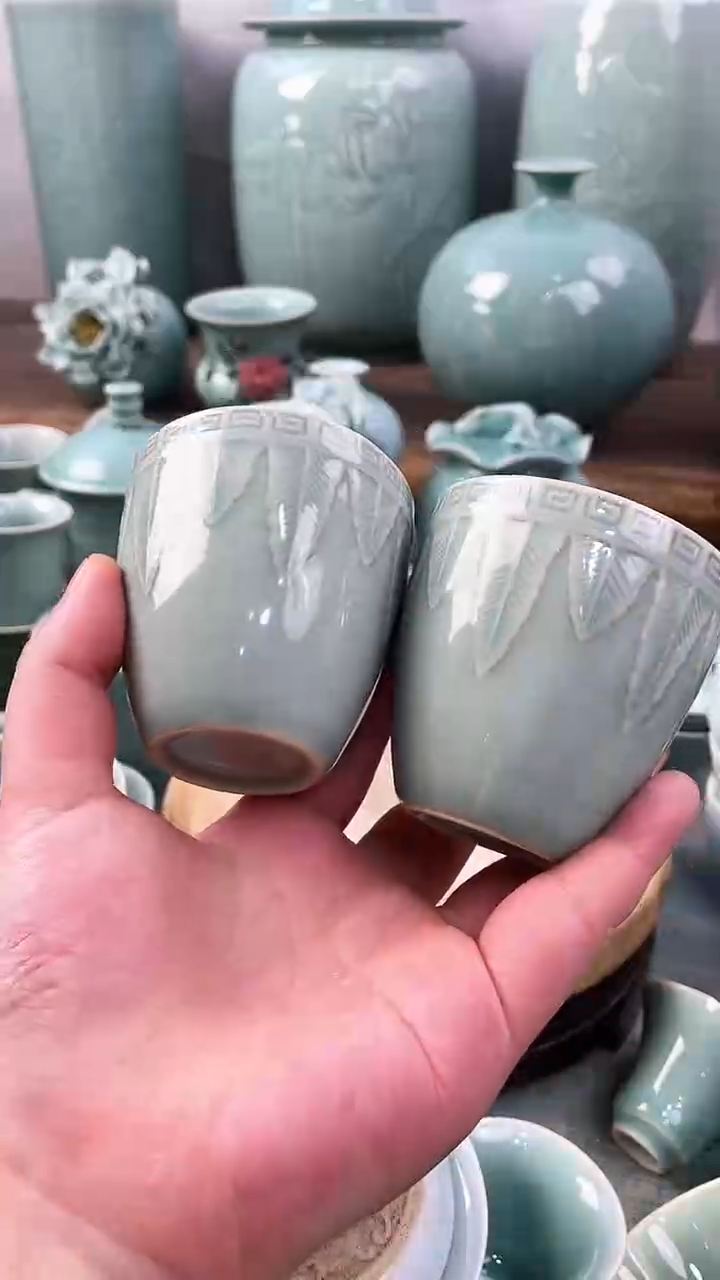 【闪购商品】2个 正品 慧仙青瓷 主人杯