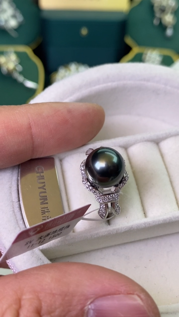 【闪购商品】海水珍珠戒指银S925镶嵌1