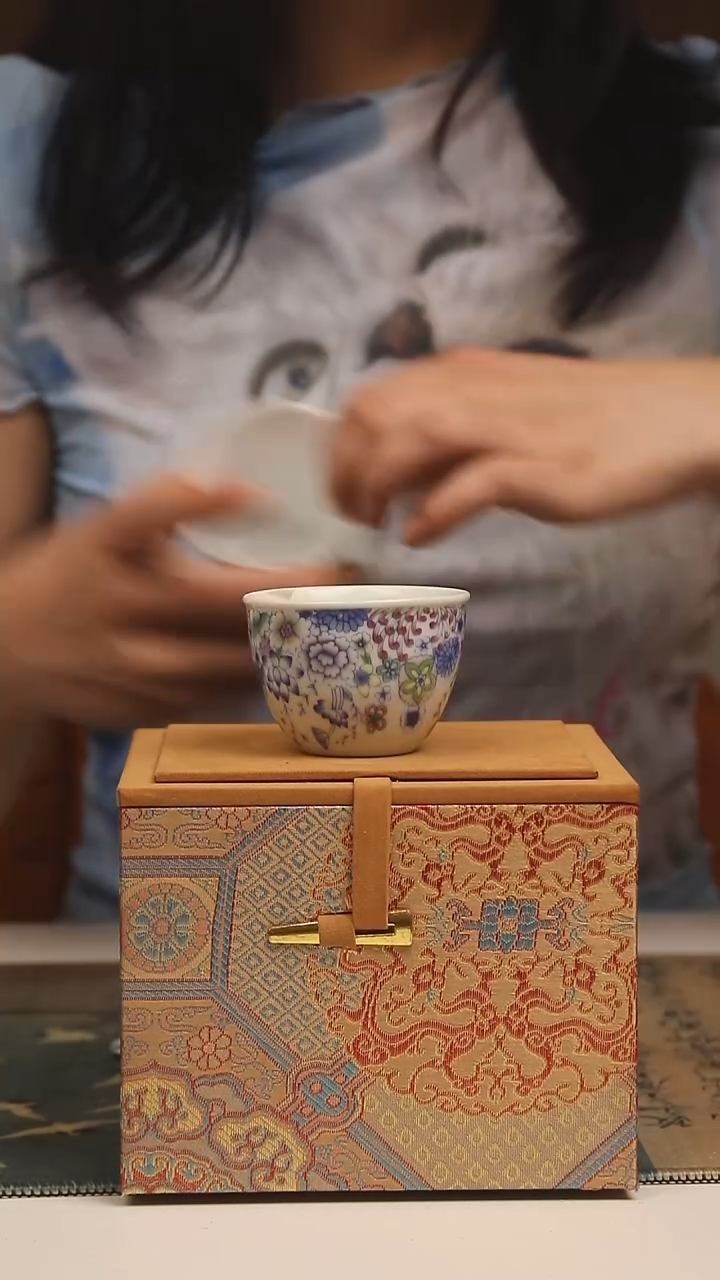 景德镇高温瓷缸杯万花杯