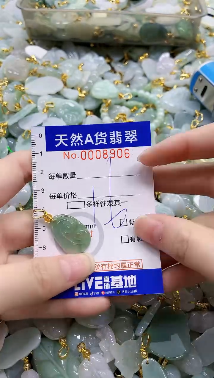 颈饰未镶嵌翡翠天然A货翡翠