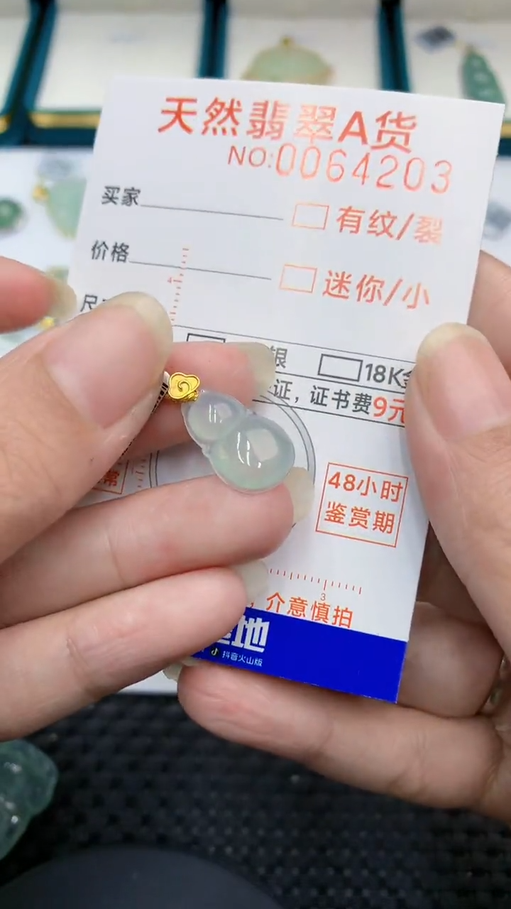 【闪购商品】翡翠颈饰18K金镶嵌            8