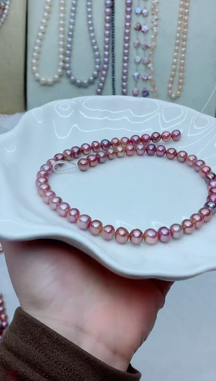 颈饰未镶嵌淡水珍珠逾**候多样性发其一【非无瑕】不做扣