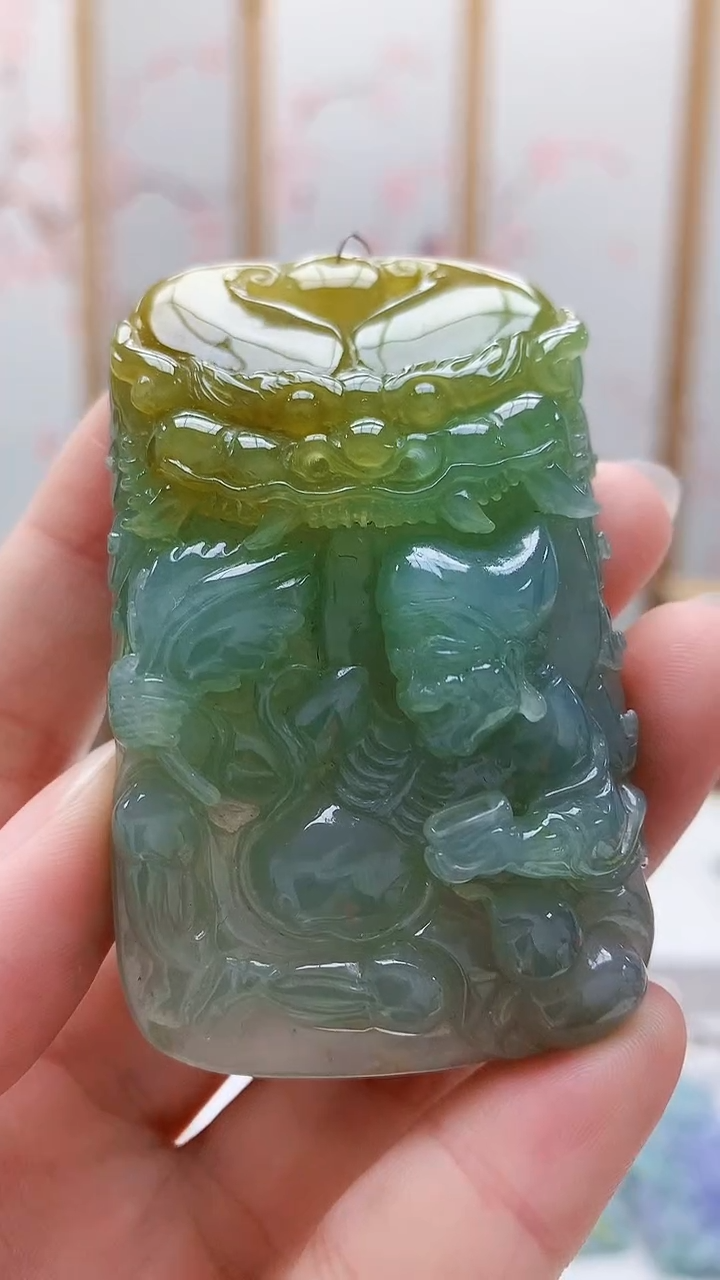 未镶嵌定制翡翠5160ry-毛货挂件