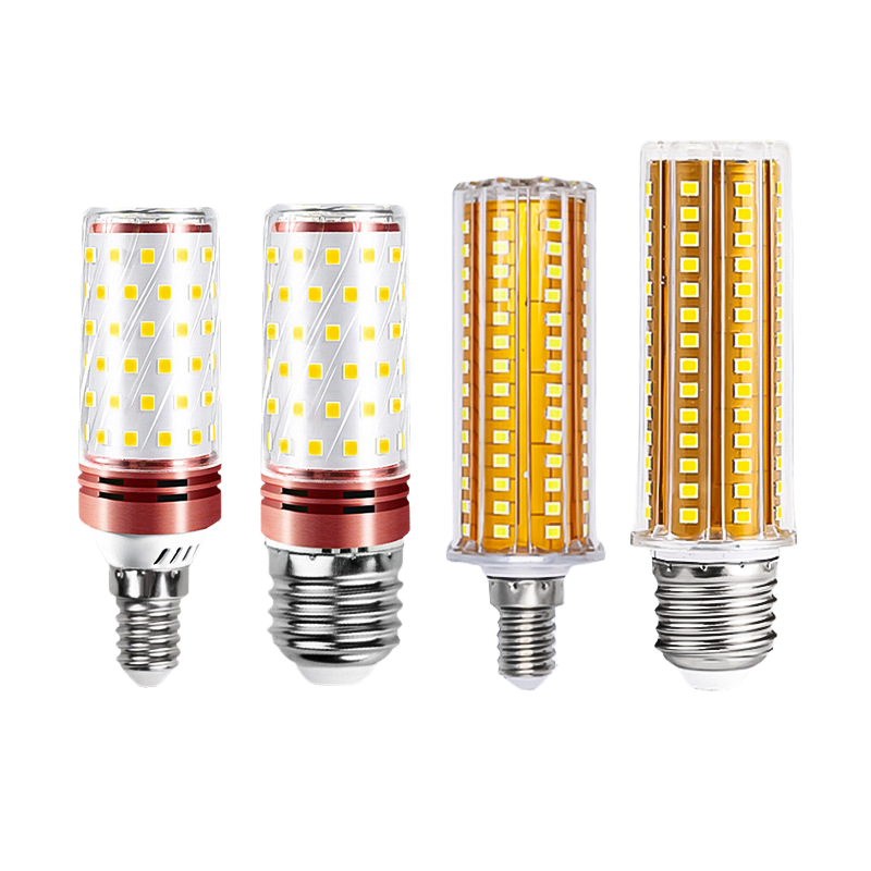 LED玉米灯泡E14/E27螺口光头强家用三色变光节能蜡烛灯