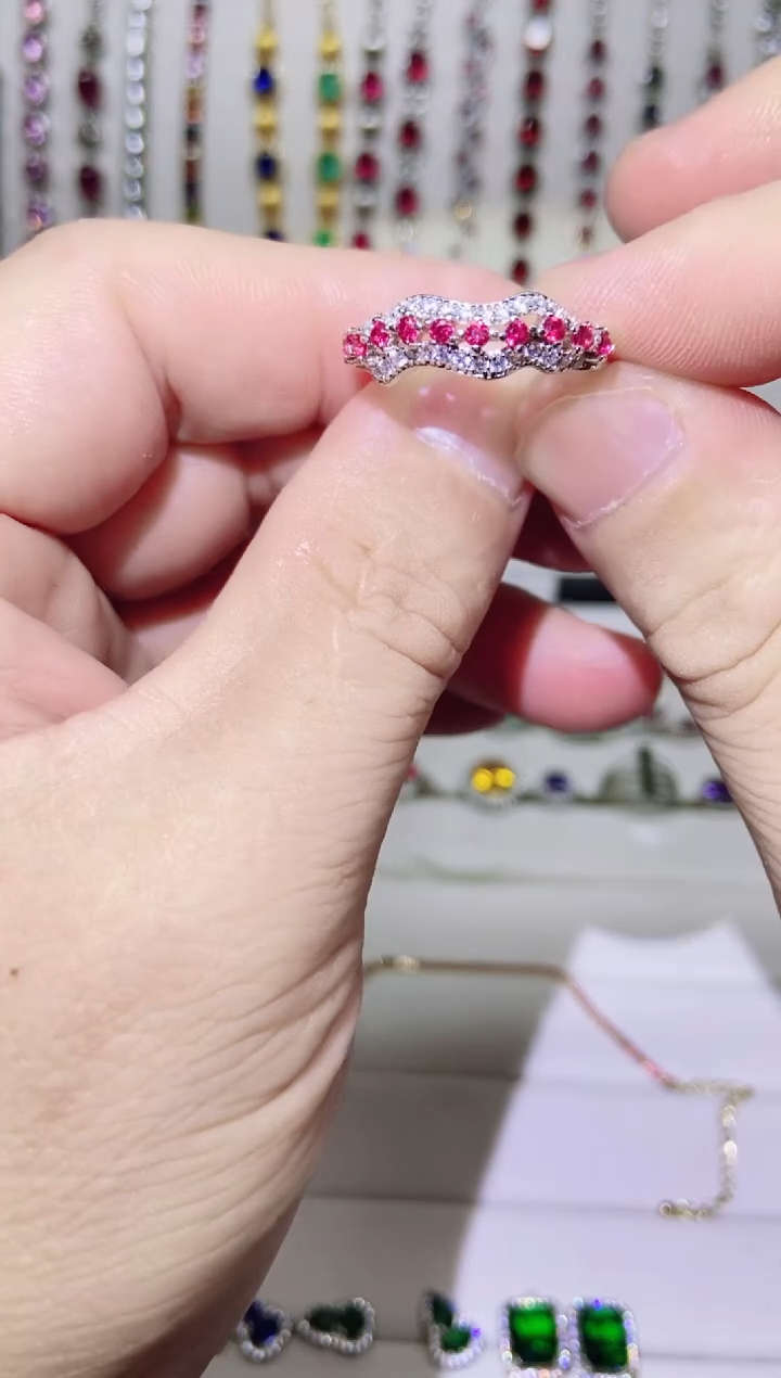 银S925镶嵌耳饰托帕石1