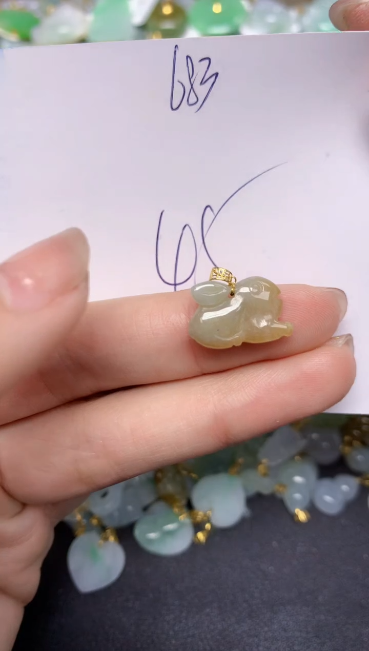 【闪购商品】翡翠颈饰18K金镶嵌 天然翡翠A货