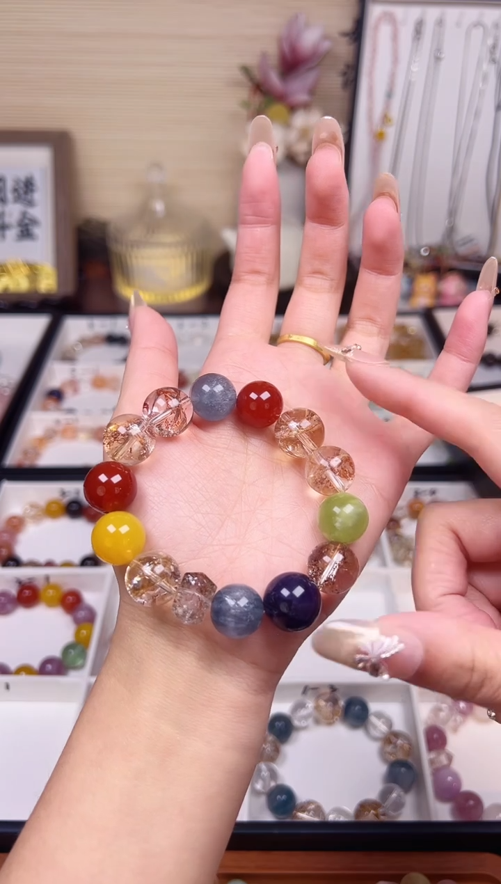 未镶嵌手链水晶青花瓷