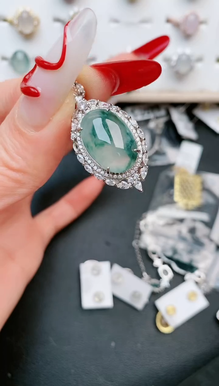 【闪购商品】翡翠戒指银S925镶嵌.....