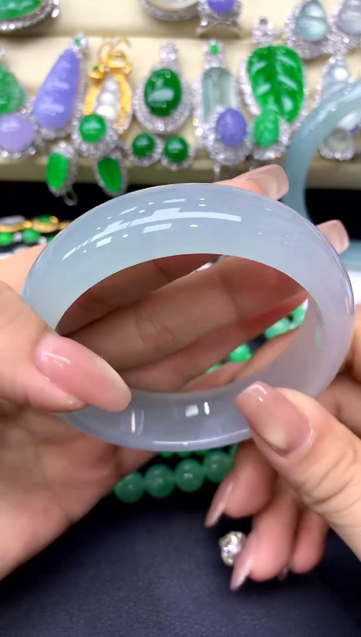 未镶嵌手镯翡翠406-中国好珍宝