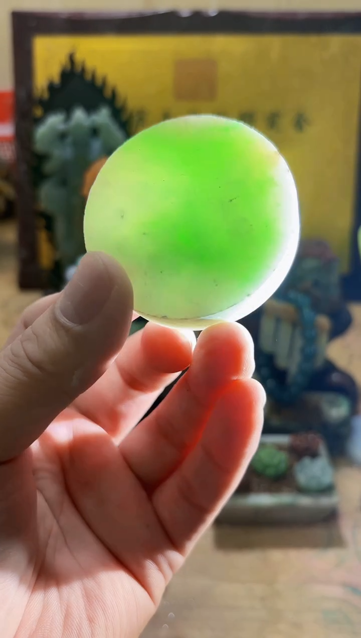 未镶嵌挂件翡翠A货常星8183