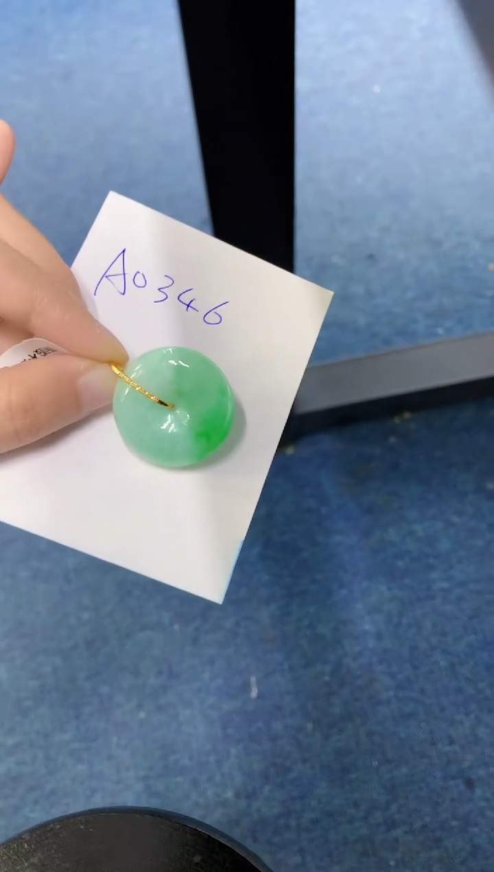 【闪购商品】翡翠颈饰18K金镶嵌000000000