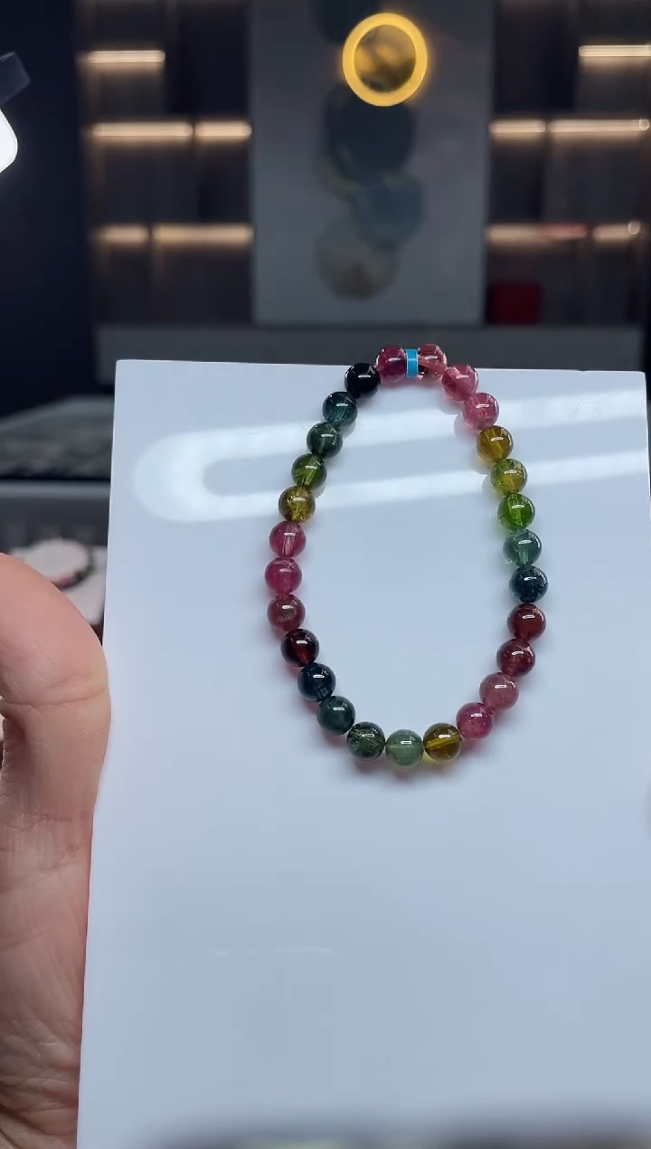 单圈手串未镶嵌碧玺（多样性发一条）T