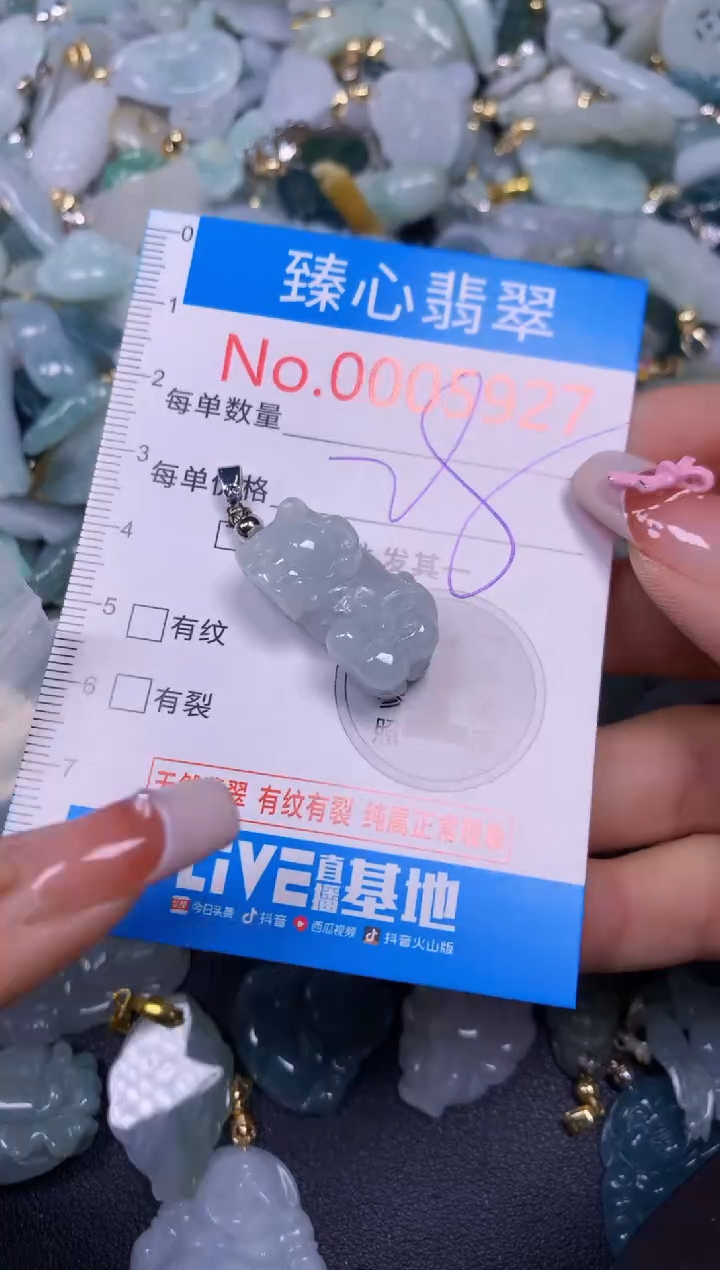 【闪购商品】翡翠颈饰未镶嵌含绳0005927