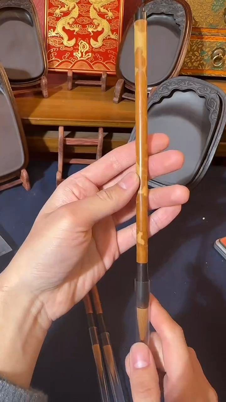 书法29号红湘妃杆子满花毛笔出3.6口1