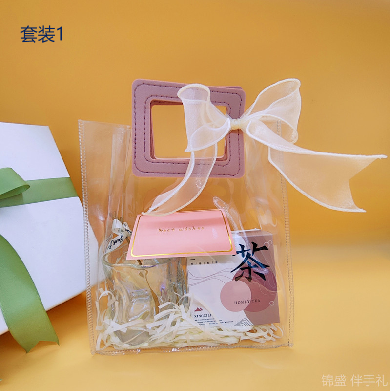 透明防水特大号手提袋节日礼品结婚伴手礼适用