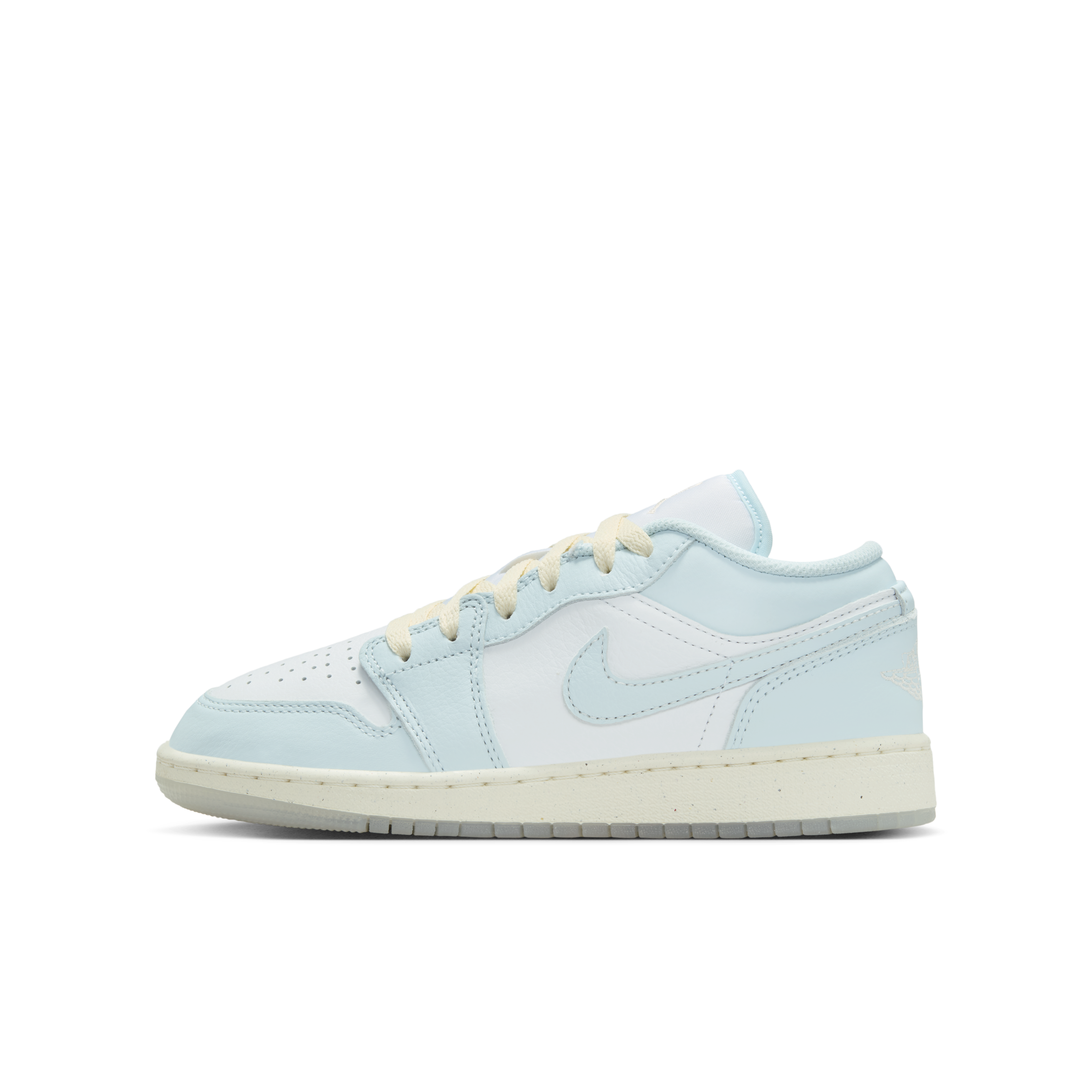 NIKE耐克夏季大童AIR JORDAN AJ1运动休闲鞋板鞋浅蓝 HJ5971400