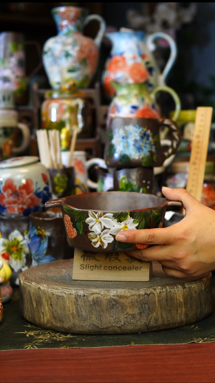 陶瓷117景德镇手工手绘釉下彩