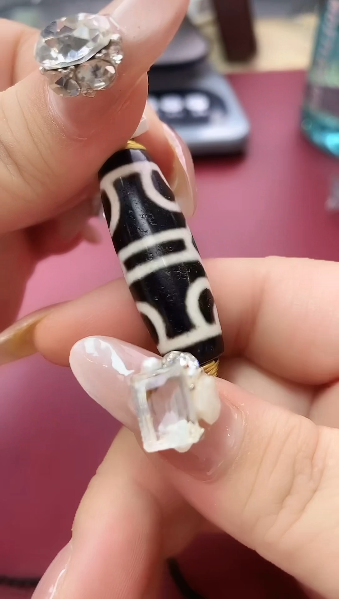 珐琅足银甄选好物I莲师法帽珠