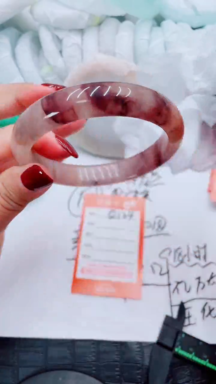 【闪购商品】石英质玉手镯未镶嵌Q124--63-64