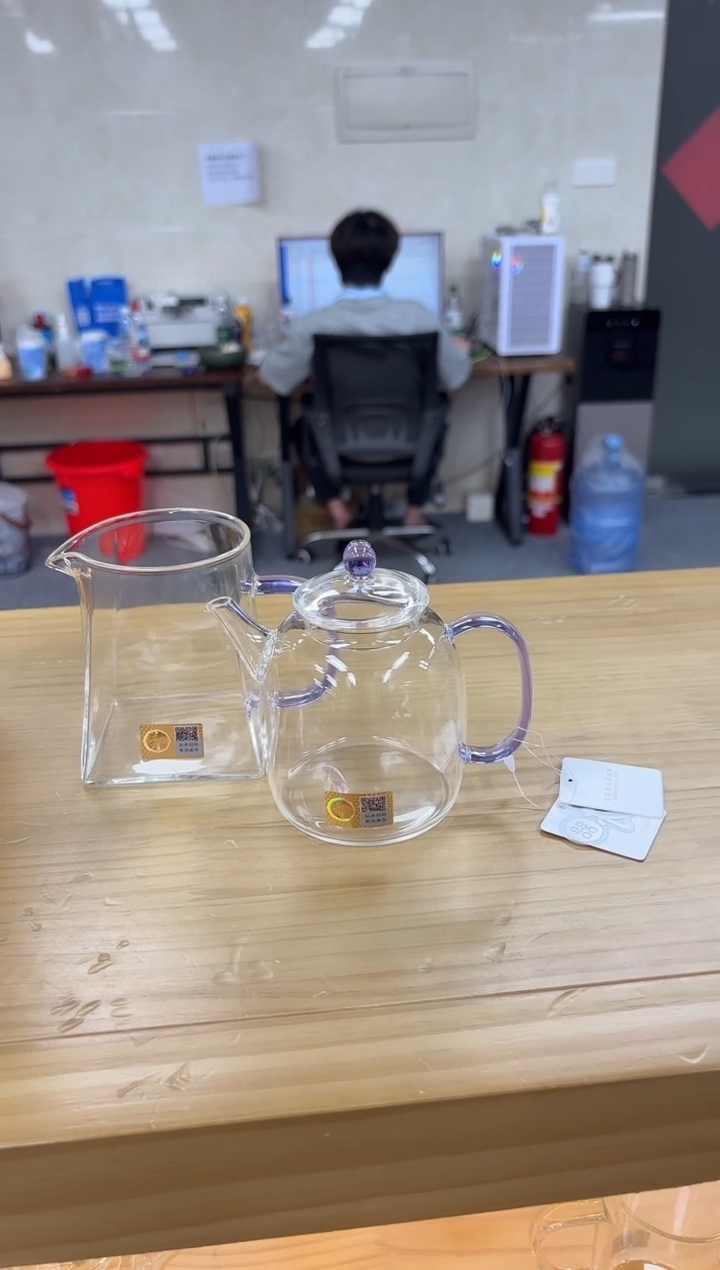 禾器宴辰壶浅紫色+禾器瀚然茶海浅紫色