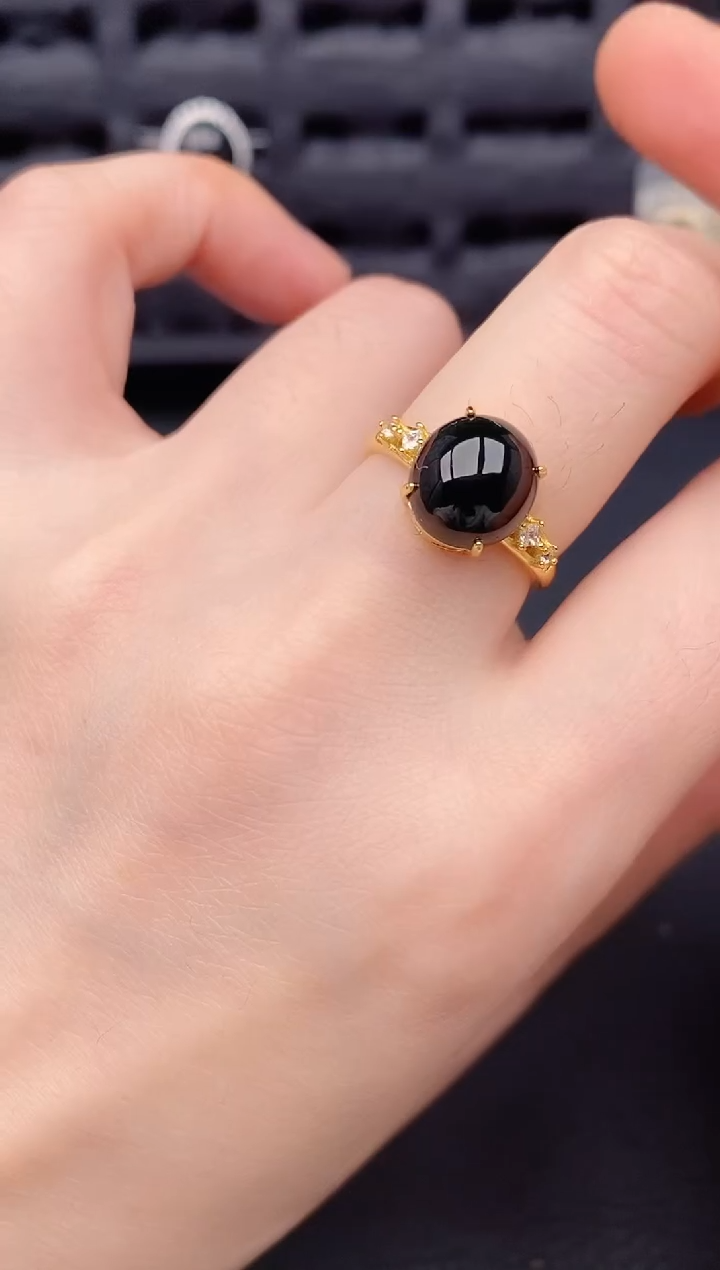 银S925镶嵌戒指翡翠天然a货翡翠312