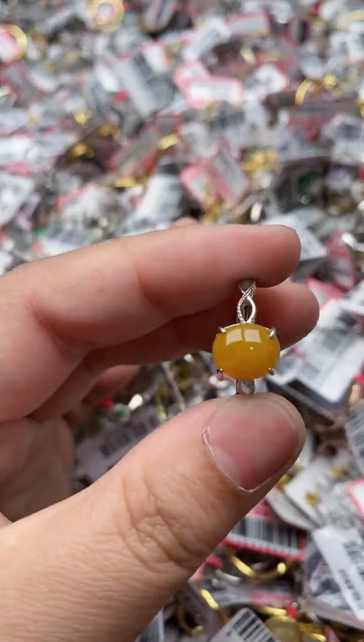 【闪购商品】翡翠戒指银S925镶嵌77777---5