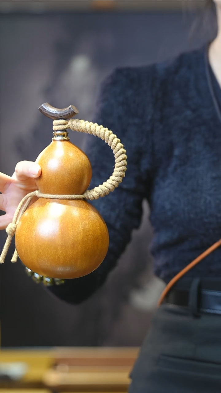 【闪购商品】XL209大漆酒葫芦不包手串及旋转底座