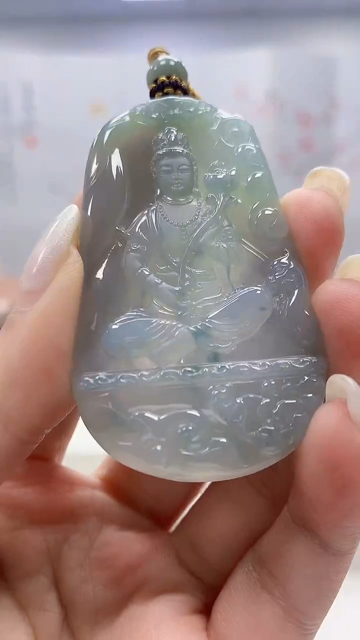 定制翡翠未镶嵌4898ms-毛货挂件107