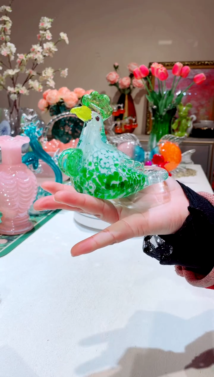 【闪购商品】琉璃手工艺品   白菜鸡