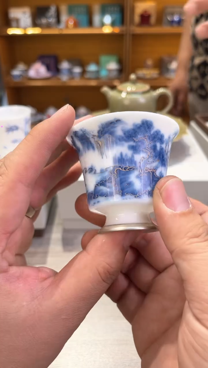 【闪购商品】兰亭子冰种高杯茶具