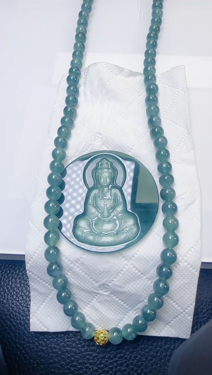 颈饰未镶嵌翡翠天然A货翡翠  多样性随机发其一