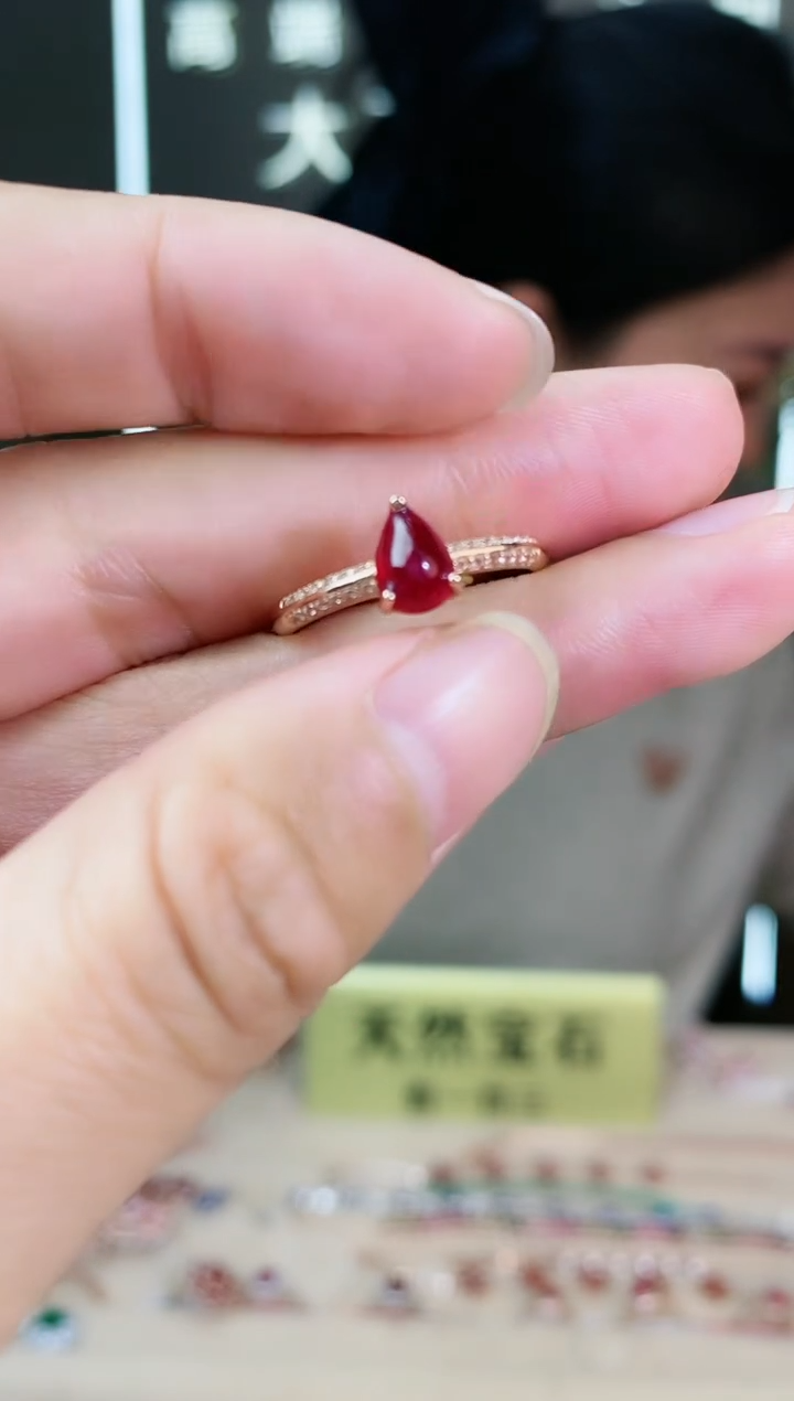 【闪购商品】红宝石手饰银S925镶嵌手饰