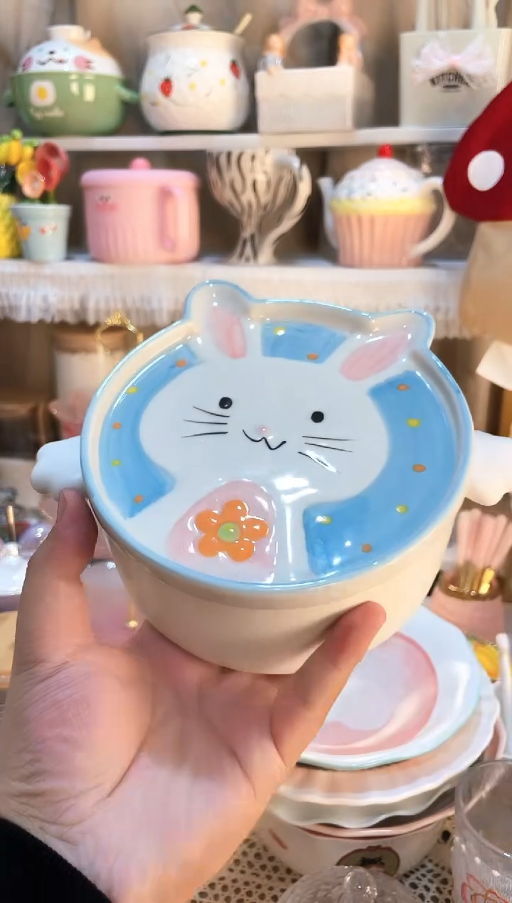 【闪购商品】瓷片泡面碗 质量好发货快放心拍