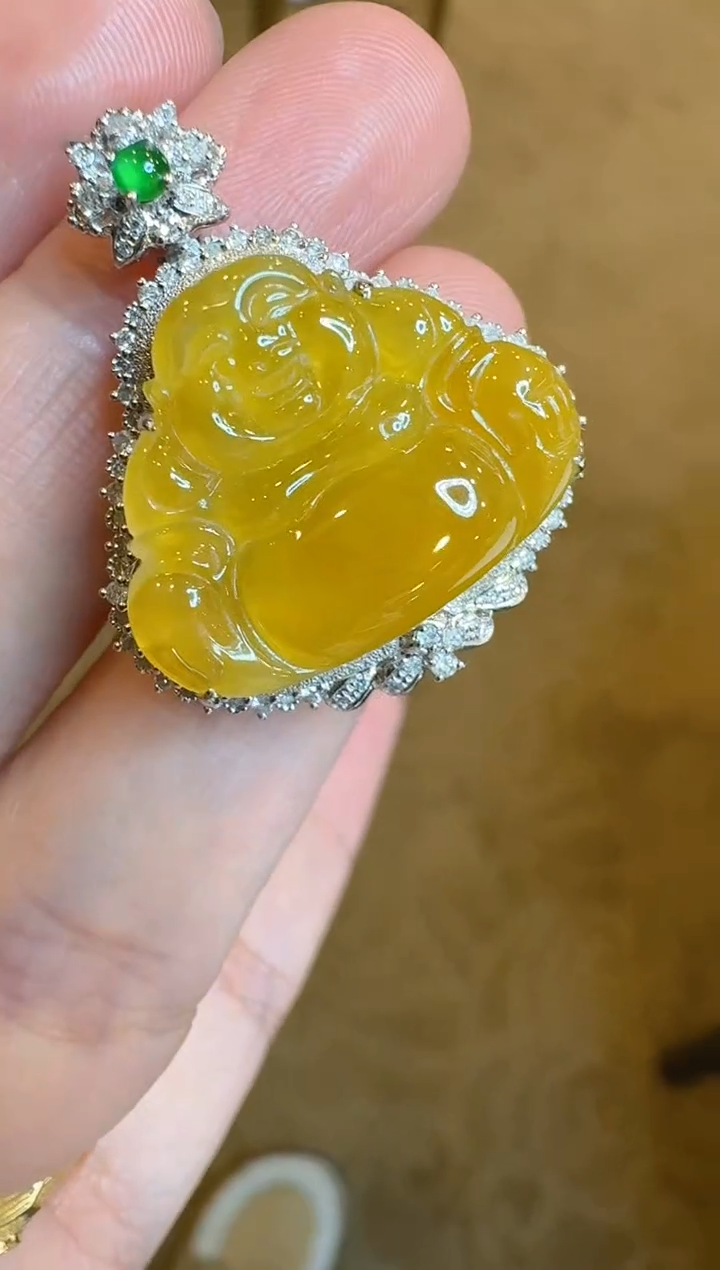 【闪购商品】翡翠吊坠(不含链)18K金镶嵌多样性团购发一件