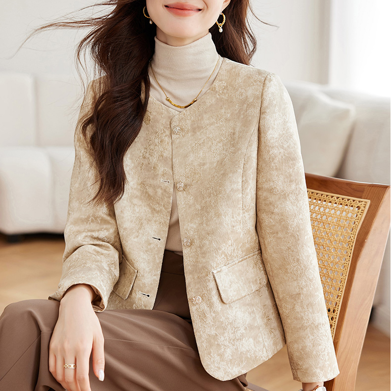 短外套小香风春秋气质长袖洋气短款时尚复古显瘦小个子休闲#0Bn