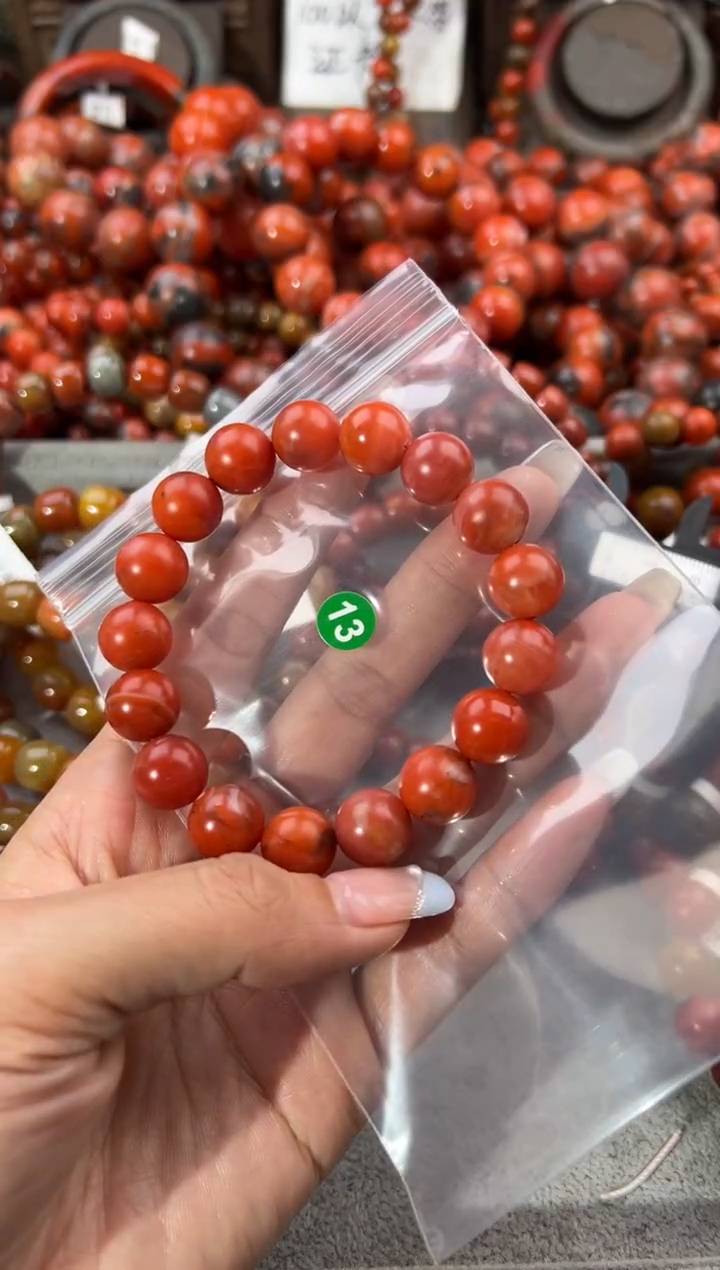 未镶嵌手串南红玛瑙12+