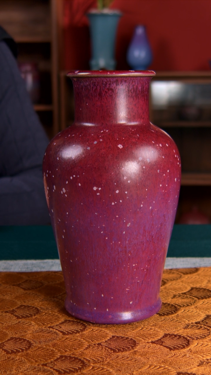 【闪购商品】梁青杨钧瓷炭烧观音瓶