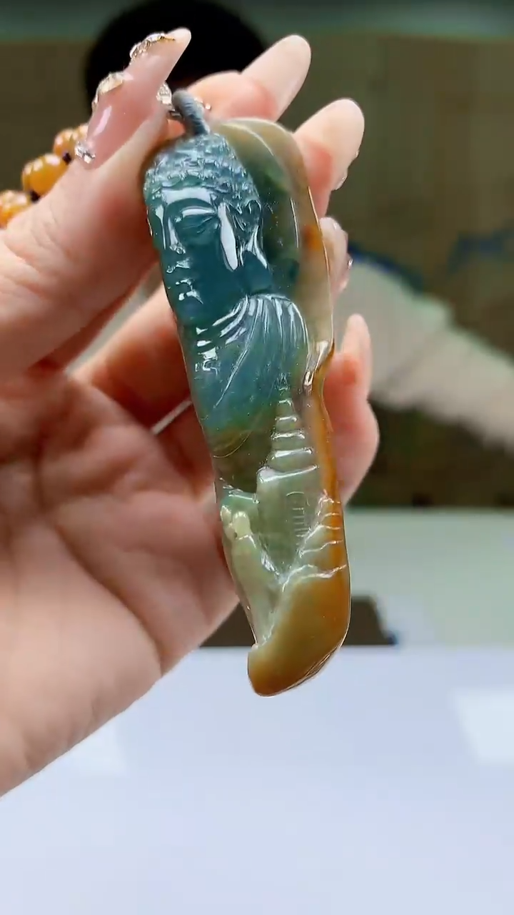 【闪购商品】定制翡翠未镶嵌4990ty-毛货挂件265