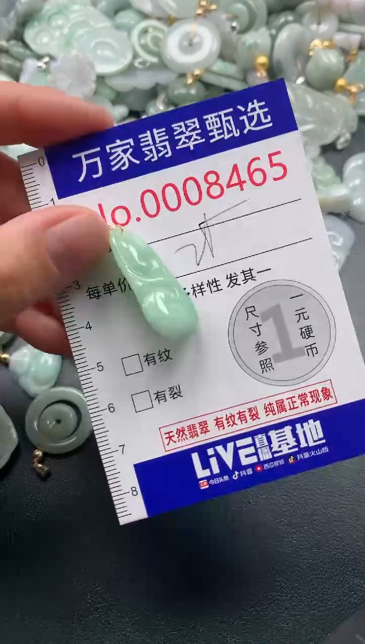 吊坠(不含链)未镶嵌翡翠8465