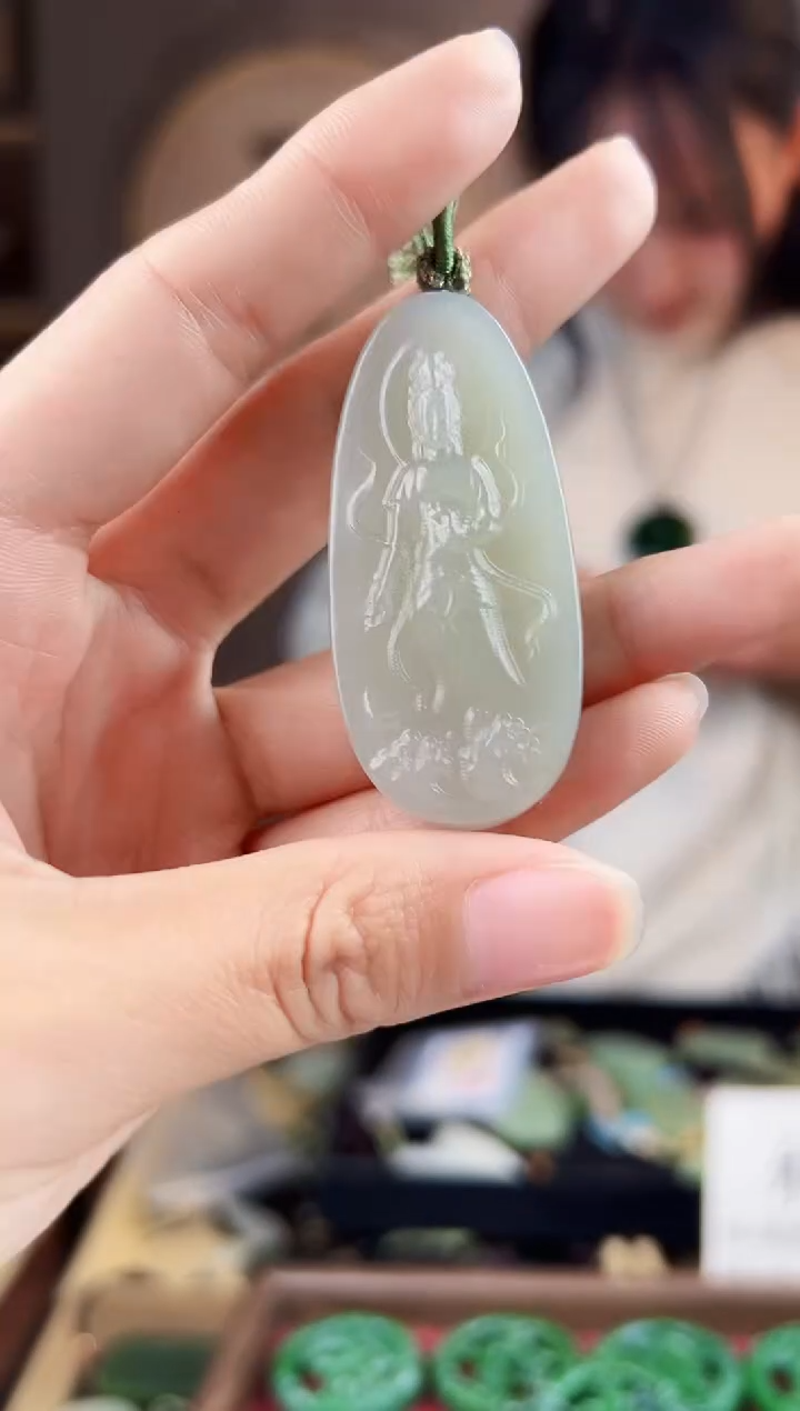 颈饰未镶嵌和田玉拍一发一，多样性发货