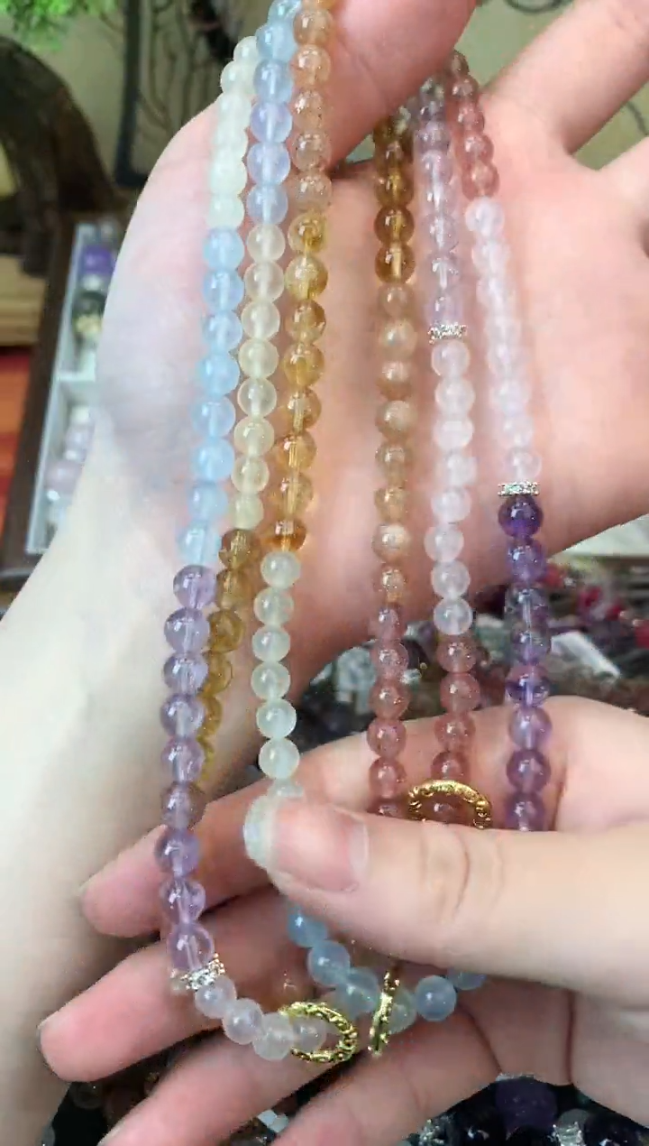 【闪购商品】黄晶手链未镶嵌1485手串