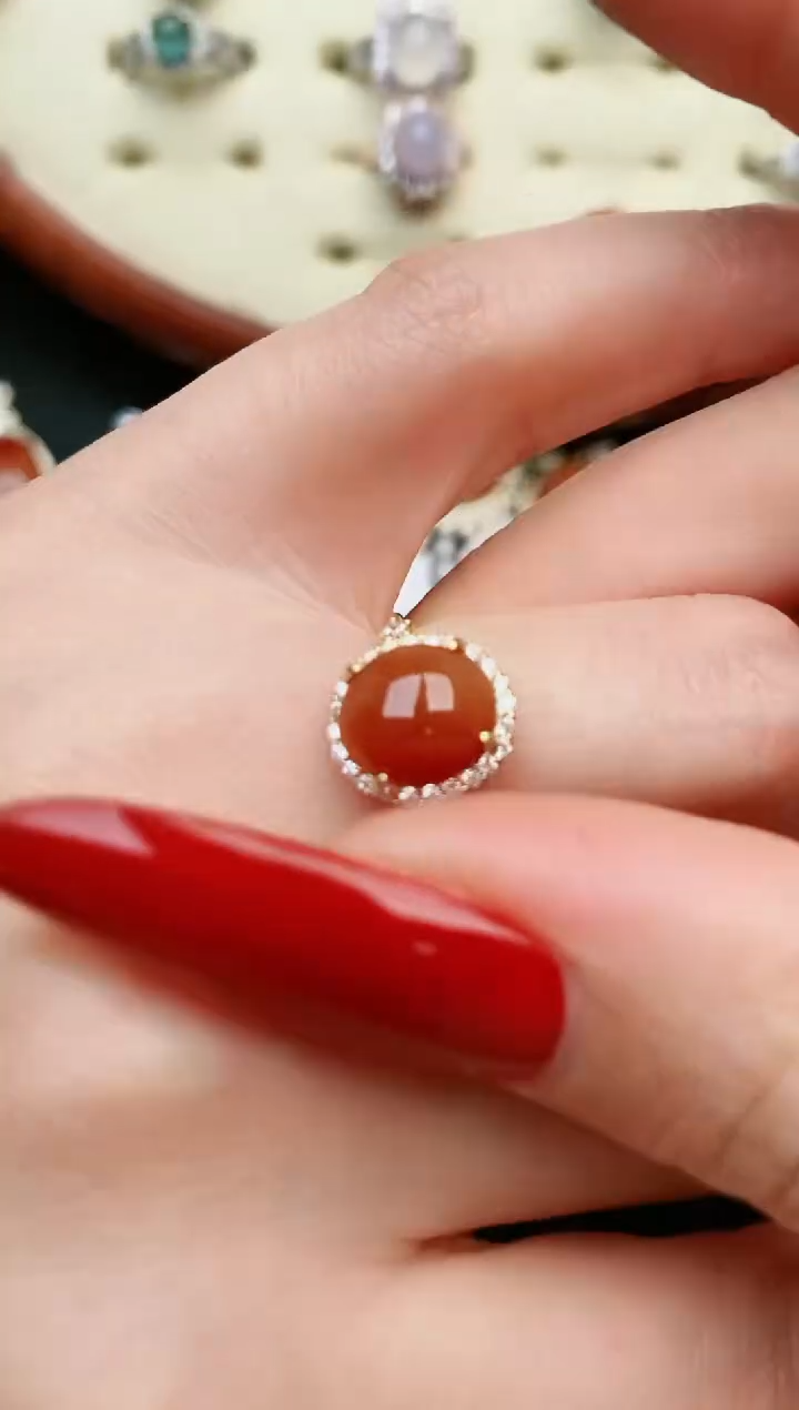 【闪购商品】翡翠戒指银S925镶嵌....