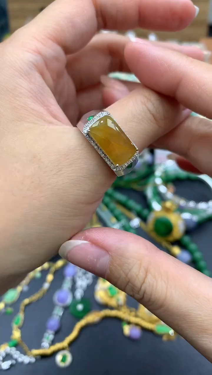 【闪购商品】翡翠戒指18K金镶嵌399-中国好珍宝